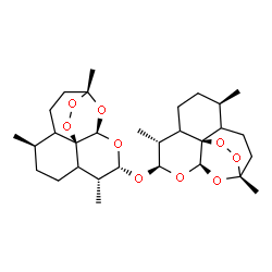 ChemSpider 2D Image | (1R,5R,9R,10R,12R,13R,1'R,5'R,9'R,10'S,12'R,13'R)-10,10'-Oxybis(1,5,9-trimethyl-11,14,15,16-tetraoxatetracyclo[10.3.1.0~4,13~.0~8,13~]hexadecane) | C30H46O9