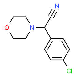 ChemSpider 2D Image | (4-Chlorophenyl)(4-morpholinyl)acetonitrile | C12H13ClN2O