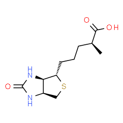 ChemSpider 2D Image | (2S)-2-Methyl-5-[(3aR,4S,6aS)-2-oxohexahydro-1H-thieno[3,4-d]imidazol-4-yl]pentanoic acid | C11H18N2O3S