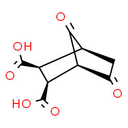 ChemSpider 2D Image | (1S,2S,3R,4R)-5,7-Dioxobicyclo[2.2.1]heptane-2,3-dicarboxylic acid | C9H8O6