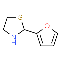 ChemSpider 2D Image | 2-(2-Furyl)-1,3-thiazolidine | C7H9NOS