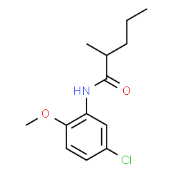 ChemSpider 2D Image | 5'-Chloro-2'-methoxy-2-methylvaleranilide | C13H18ClNO2