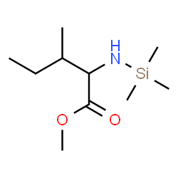 ChemSpider 2D Image | Methyl N-(trimethylsilyl)isoleucinate | C10H23NO2Si