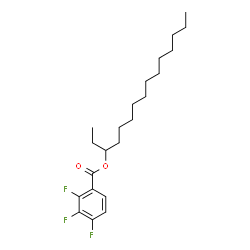 ChemSpider 2D Image | 3-Pentadecanyl 2,3,4-trifluorobenzoate | C22H33F3O2