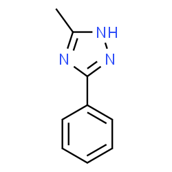ChemSpider 2D Image | 3-methyl-5-phenyl-1H-1,2,4-triazole | C9H9N3