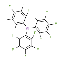 ChemSpider 2D Image | Tris(pentafluorophenyl)stibine | C18F15Sb