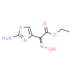 ChemSpider 2D Image | Ethyl (2-amino-1,3-thiazol-4-yl)(hydroxyimino)acetate | C7H9N3O3S