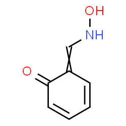 ChemSpider 2D Image | 6-[(Hydroxyamino)methylene]-2,4-cyclohexadien-1-one | C7H7NO2