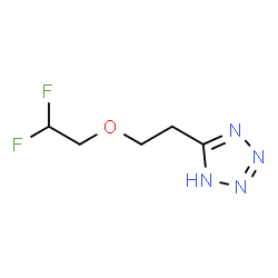 ChemSpider 2D Image | 5-[2-(2,2-Difluoroethoxy)ethyl]-1H-tetrazole | C5H8F2N4O