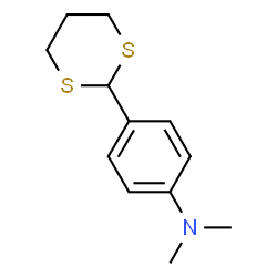 ChemSpider 2D Image | 4-(1,3-dithian-2-yl)-N,N-dimethylaniline | C12H17NS2