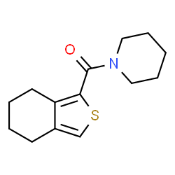 ChemSpider 2D Image | 1-Piperidinyl(4,5,6,7-tetrahydro-2-benzothiophen-1-yl)methanone | C14H19NOS