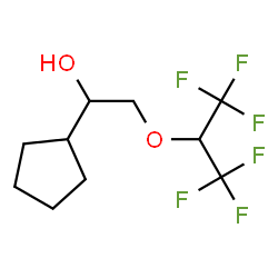 ChemSpider 2D Image | 1-Cyclopentyl-2-[(1,1,1,3,3,3-hexafluoro-2-propanyl)oxy]ethanol | C10H14F6O2