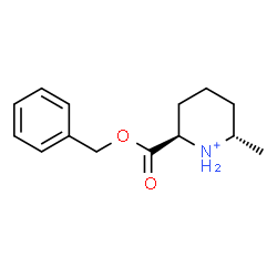 ChemSpider 2D Image | (2R,6S)-2-[(Benzyloxy)carbonyl]-6-methylpiperidinium | C14H20NO2