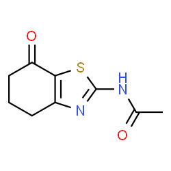 ChemSpider 2D Image | N-(7-Oxo-4,5,6,7-tetrahydro-1,3-benzothiazol-2-yl)acetamide | C9H10N2O2S