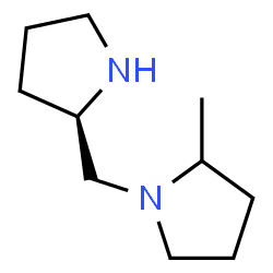 ChemSpider 2D Image | 2-Methyl-1-[(2R)-2-pyrrolidinylmethyl]pyrrolidine | C10H20N2