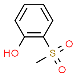 ChemSpider 2D Image | 2-(Methylsulfonyl)phenol | C7H8O3S