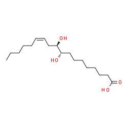 ChemSpider 2D Image | (9S,10R,12Z)-9,10-Dihydroxy-12-octadecenoic acid | C18H34O4