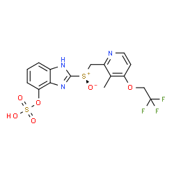 ChemSpider 2D Image | 4-SULFONYLOXY DEXLANSOPRAZOLE | C16H14F3N3O6S2