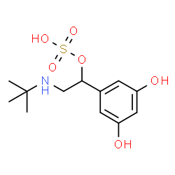 ChemSpider 2D Image | TERBUTALINE 1-SULFATE | C12H19NO6S
