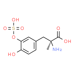ChemSpider 2D Image | ?-methyldopa-3-0-sulfate | C10H13NO7S