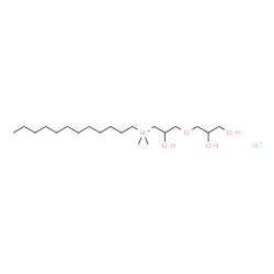 ChemSpider 2D Image | GLYCERYLHYDROXYPROPYL LAURDIMONIUM CHLORIDE | C20H44ClNO4