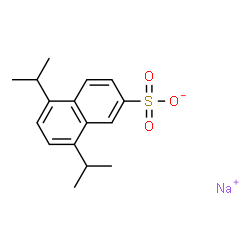 ChemSpider 2D Image | Sodium 5,8-diisopropyl-2-naphthalenesulfonate | C16H19NaO3S