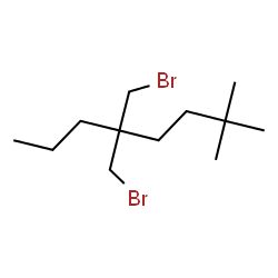 ChemSpider 2D Image | 5,5-Bis(bromomethyl)-2,2-dimethyloctane | C12H24Br2