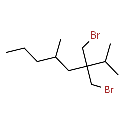 ChemSpider 2D Image | 3,3-Bis(bromomethyl)-2,5-dimethyloctane | C12H24Br2