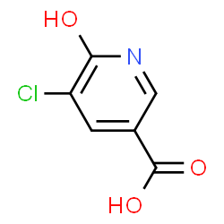ChemSpider 2D Image | 5-Chloro-6-hydroxynicotinic acid | C6H4ClNO3