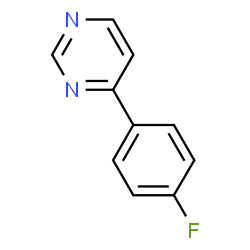 ChemSpider 2D Image | 4-(4-Fluorophenyl)pyrimidine | C10H7FN2