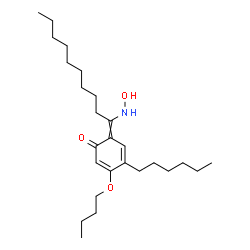 ChemSpider 2D Image | 3-Butoxy-4-hexyl-6-[1-(hydroxyamino)decylidene]-2,4-cyclohexadien-1-one | C26H45NO3