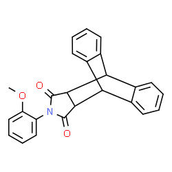 ChemSpider 2D Image | 17-(2-Methoxyphenyl)-17-azapentacyclo[6.6.5.0~2,7~.0~9,14~.0~15,19~]nonadeca-2,4,6,9,11,13-hexaene-16,18-dione | C25H19NO3