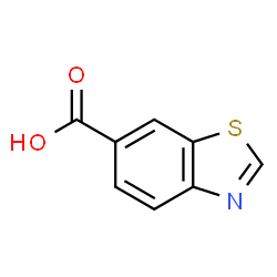 ChemSpider 2D Image | benzothiazole-6-carboxylic acid | C8H5NO2S