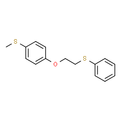 ChemSpider 2D Image | 1-(Methylsulfanyl)-4-[2-(phenylsulfanyl)ethoxy]benzene | C15H16OS2