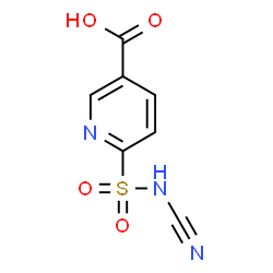 ChemSpider 2D Image | 6-(Cyanosulfamoyl)nicotinic acid | C7H5N3O4S