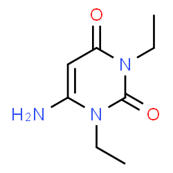 ChemSpider 2D Image | Uracil, 6-amino-1,3-diethyl- | C8H13N3O2
