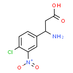 ChemSpider 2D Image | Î²-Amino-4-chloro-3-nitrobenzenepropanoic acid | C9H9ClN2O4