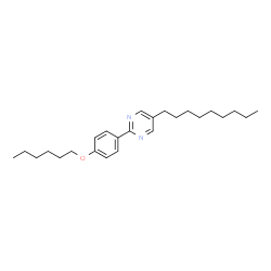 ChemSpider 2D Image | 2-[4-(Hexyloxy)phenyl]-5-nonylpyrimidine | C25H38N2O