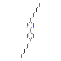 ChemSpider 2D Image | 5-Heptyl-2-[4-(hexyloxy)phenyl]pyrimidine | C23H34N2O