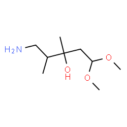 ChemSpider 2D Image | 5-Amino-1,1-dimethoxy-3,4-dimethyl-3-pentanol (non-preferred name) | C9H21NO3