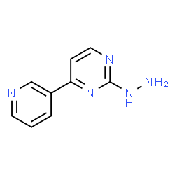 ChemSpider 2D Image | 2-Hydrazino-4-(3-pyridinyl)pyrimidine | C9H9N5