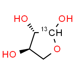 ChemSpider 2D Image | D-[1-13C]THREOSE | C313CH8O4