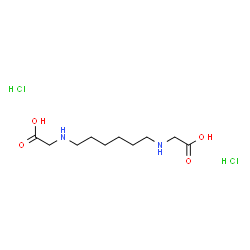 ChemSpider 2D Image | 2,2'-(1,6-Hexanediyldiimino)diacetic acid dihydrochloride (non-preferred name) | C10H22Cl2N2O4