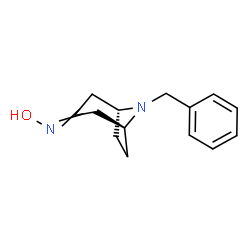 ChemSpider 2D Image | (1R,5S)-8-Benzyl-N-hydroxy-8-azabicyclo[3.2.1]octan-3-imine | C14H18N2O