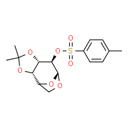 ChemSpider 2D Image | (1S,2S,6S,7R,8R)-4,4-Dimethyl-3,5,9,11-tetraoxatricyclo[6.2.1.0~2,6~]undec-7-yl 4-methylbenzenesulfonate (non-preferred name) | C16H20O7S