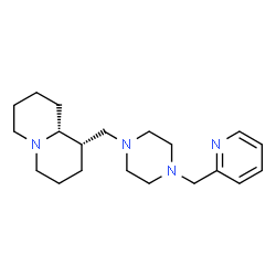 ChemSpider 2D Image | (1S,9aR)-1-{[4-(2-Pyridinylmethyl)-1-piperazinyl]methyl}octahydro-2H-quinolizine | C20H32N4