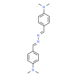 ChemSpider 2D Image | 4-(Dimethylamino)benzaldehyde ((4-(dimethylamino)phenyl)methylene)hydrazone | C18H22N4