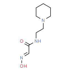 ChemSpider 2D Image | (2E)-2-(Hydroxyimino)-N-[2-(1-piperidinyl)ethyl]acetamide | C9H17N3O2