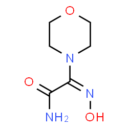 ChemSpider 2D Image | (2E)-2-(Hydroxyimino)-2-(4-morpholinyl)acetamide | C6H11N3O3