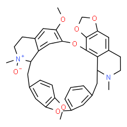 ChemSpider 2D Image | 23,34-Dimethoxy-13,29-dimethyl-2,5,7,21-tetraoxa-13,29-diazaoctacyclo[26.6.2.1~3,10~.1~16,20~.1~22,26~.0~4,8~.0~14,39~.0~32,36~]nonatriaconta-1(34),3,8,10(39),16(38),17,19,22(37),23,25,32,35-dodecaene
 29-oxide | C37H38N2O7